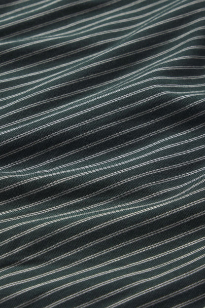 Eberjey Gisele Printed Long PJ Set - Duo Stripe Pine/Ivory