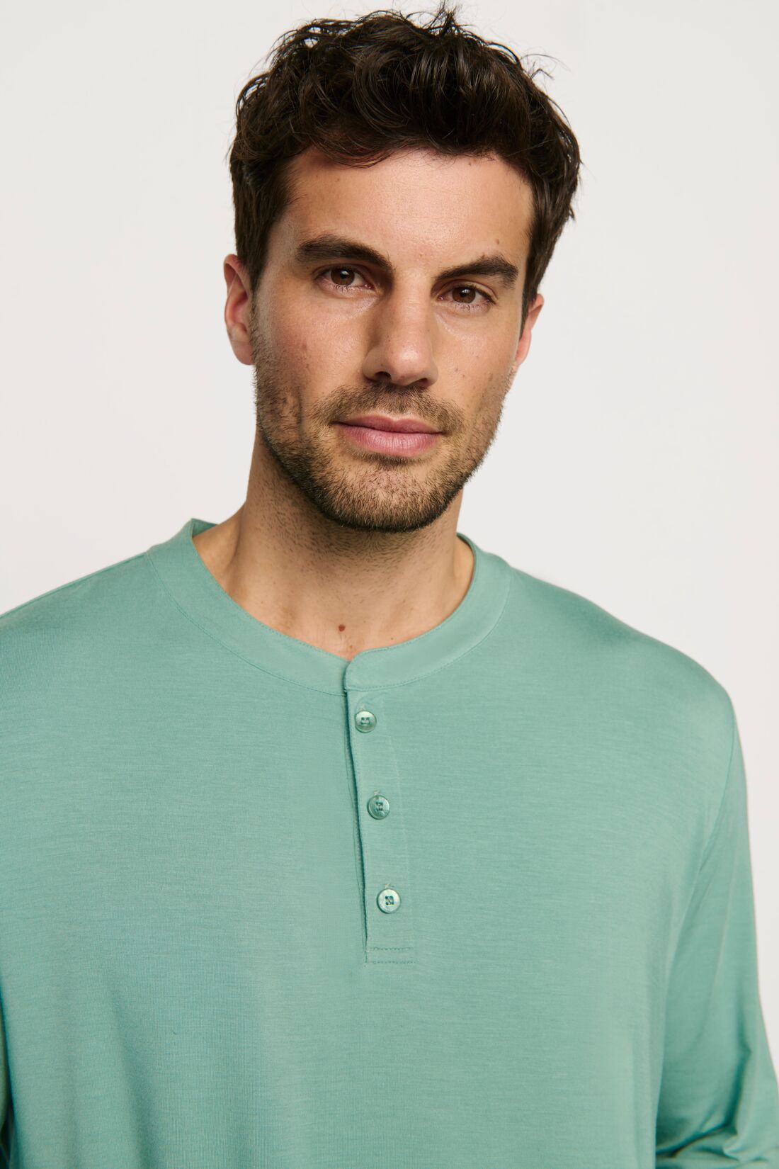 Eberjey Henry Long PJ Set - Seagrass