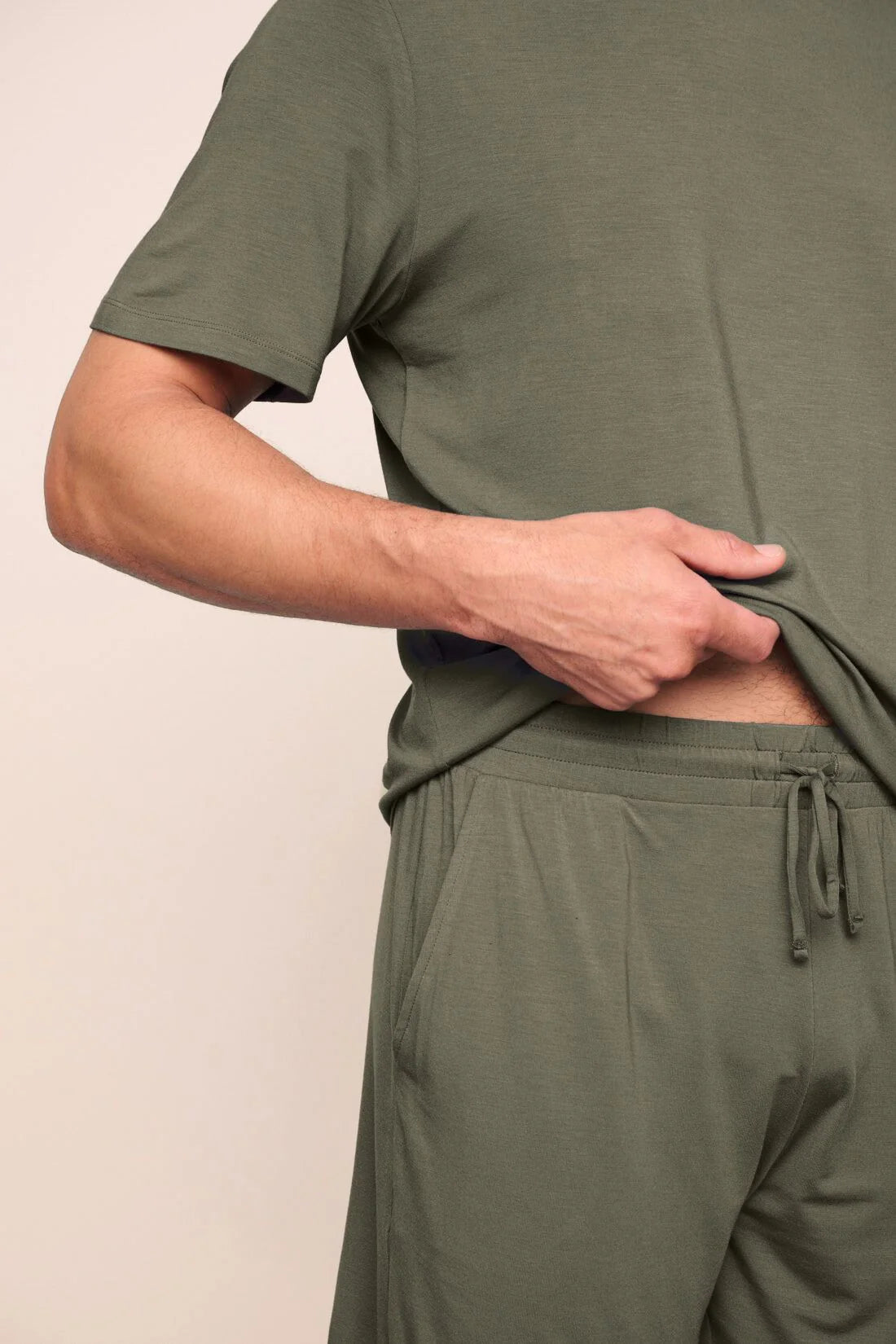 Eberjey Henry Short PJ Set - Smokey Olive