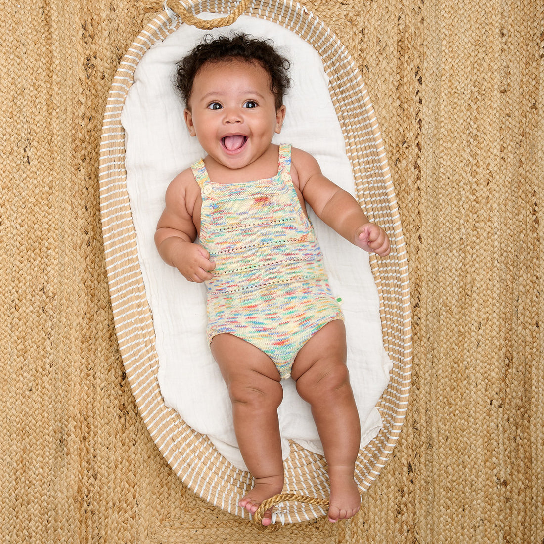 Bonnie Mob Magic Space Dye Romper - Rainbow
