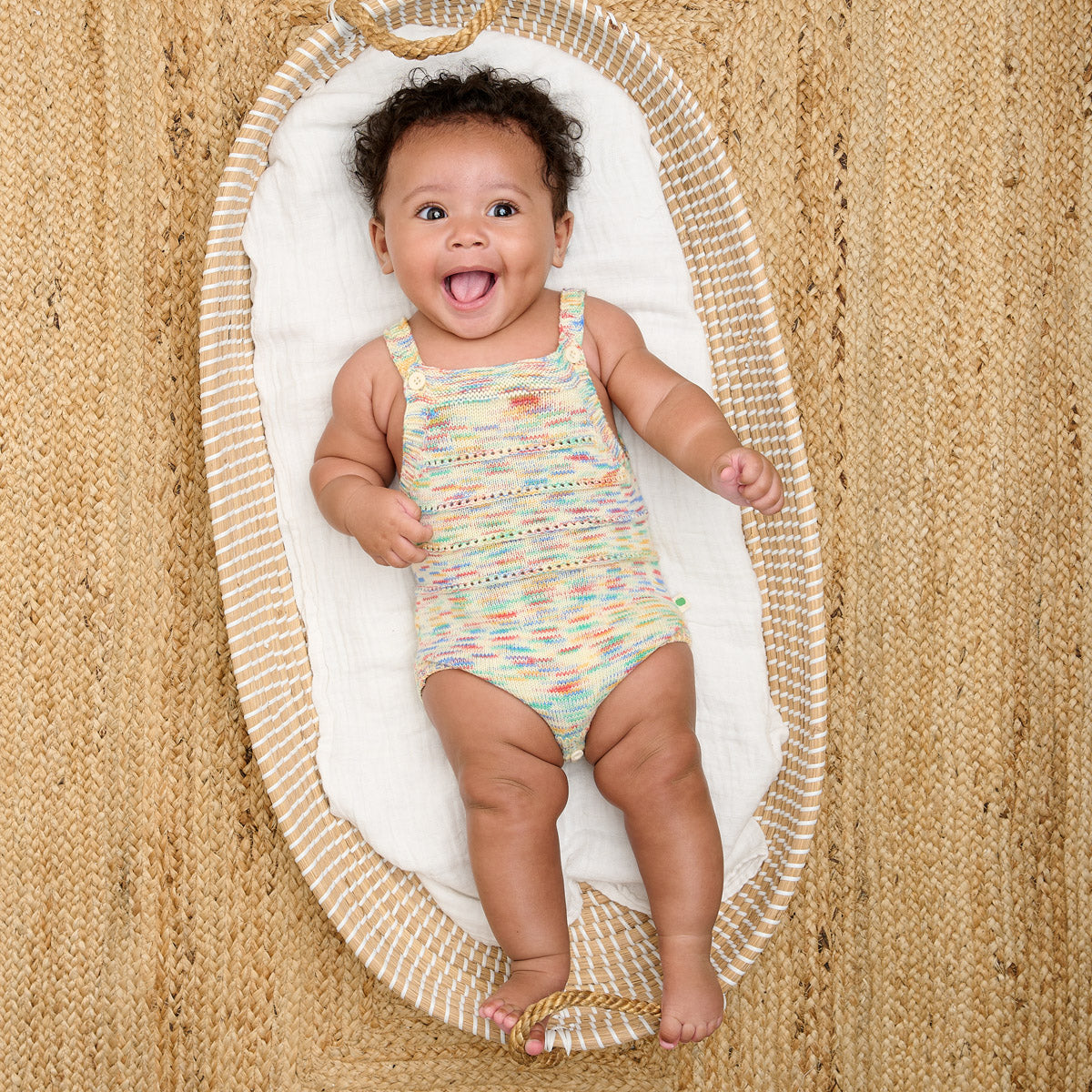 Bonnie Mob Magic Space Dye Romper - Rainbow