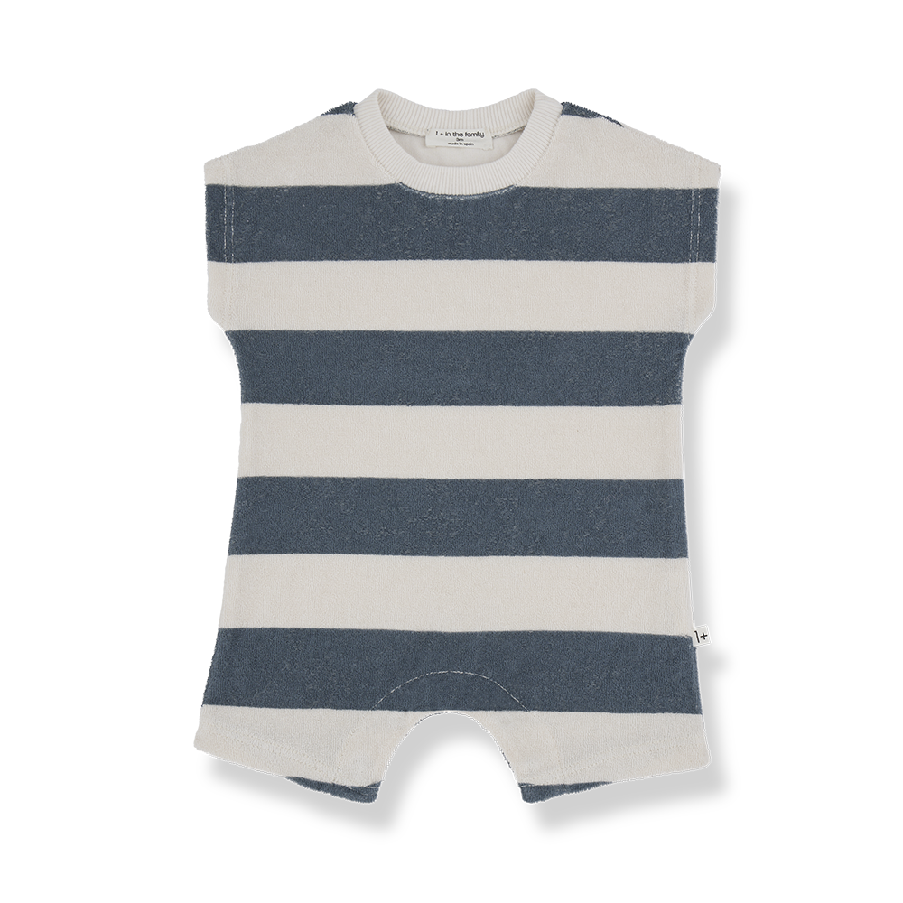 1 + In The Family Marco Romper - Petroleum