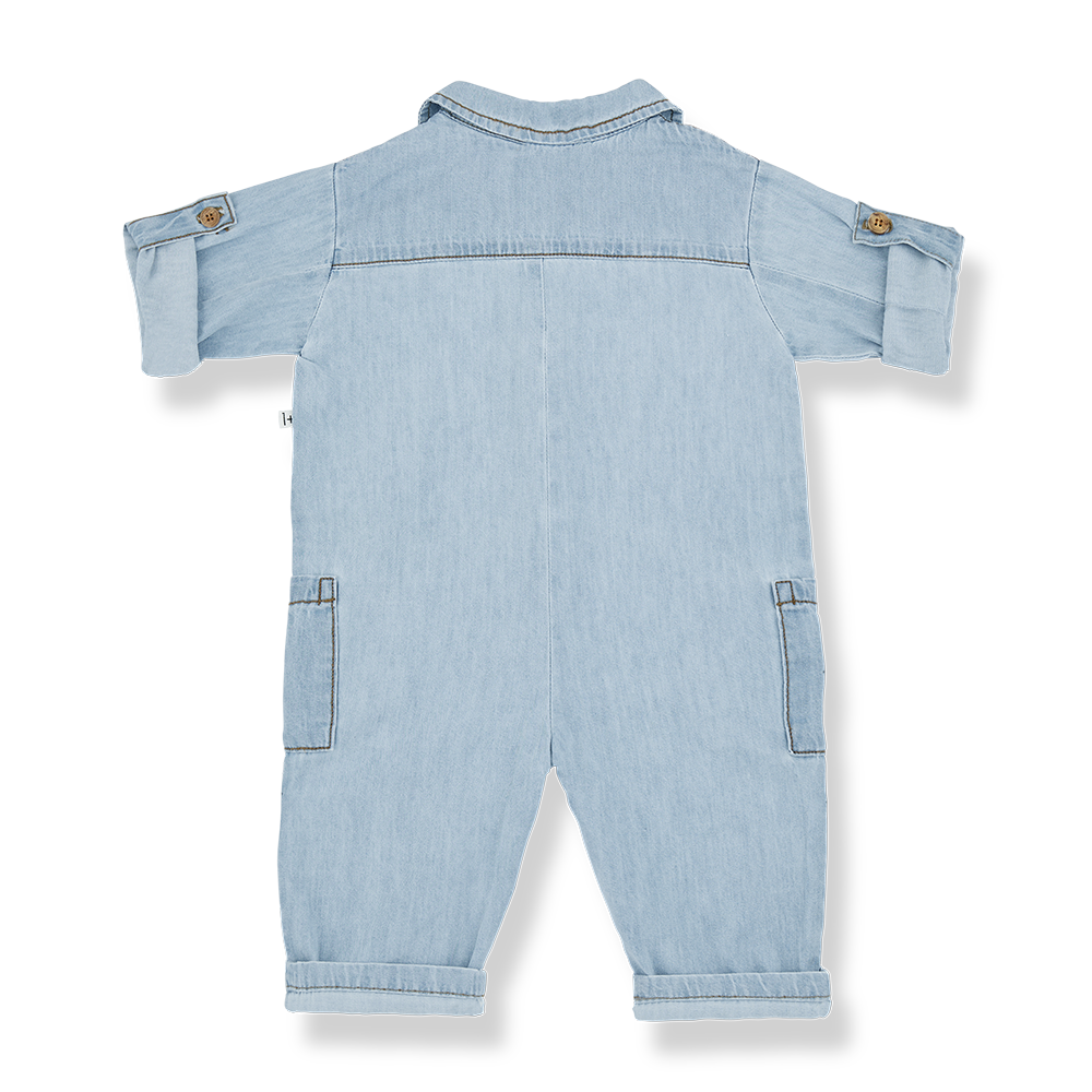 1 + In The Family Massimo Long Sleeve Overall - Denim