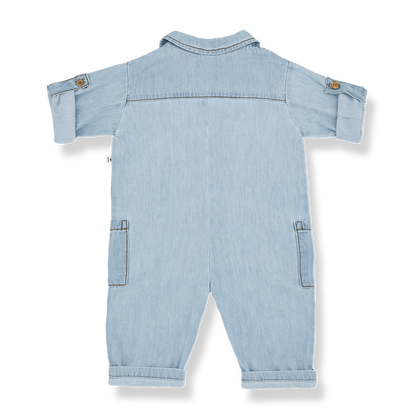 1 + In The Family Massimo Long Sleeve Overall - Denim