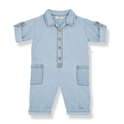 1 + In The Family Massimo Long Sleeve Overall - Denim