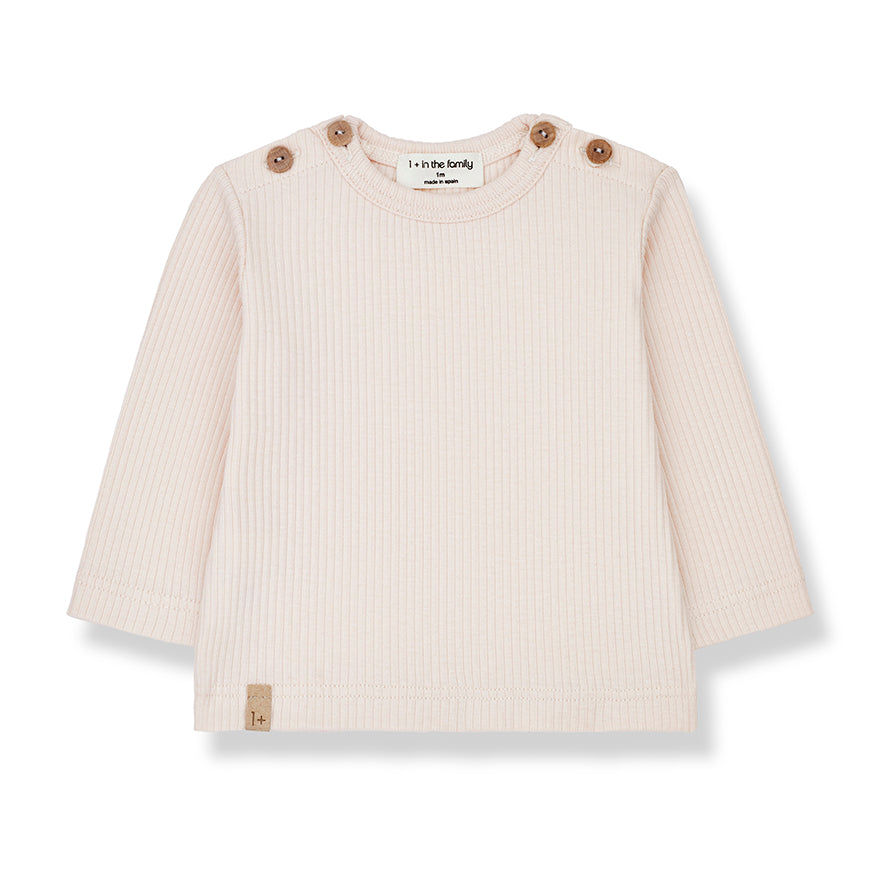1+ in the Family Mica Long Sleeve Top - Blush