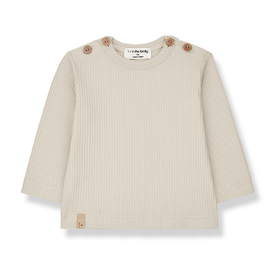 1+ in the Family Mica Long Sleeve Top - Sand