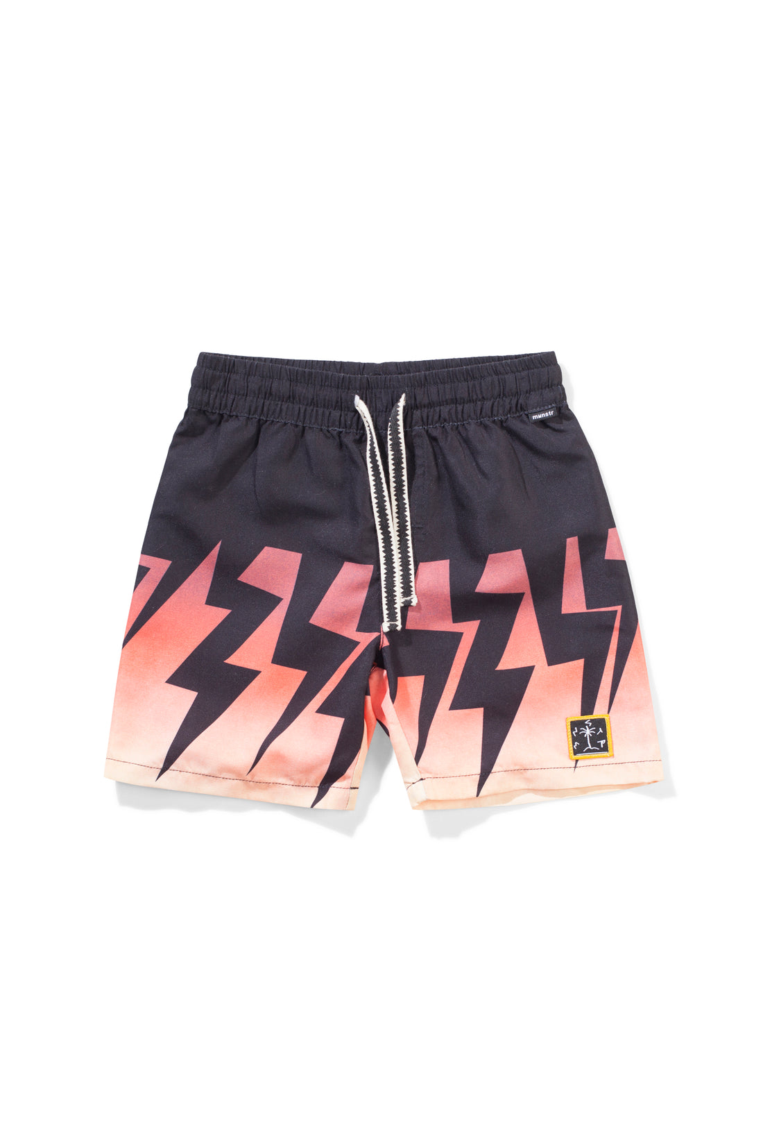 Munster Kids Lightning B Short - Black Peach