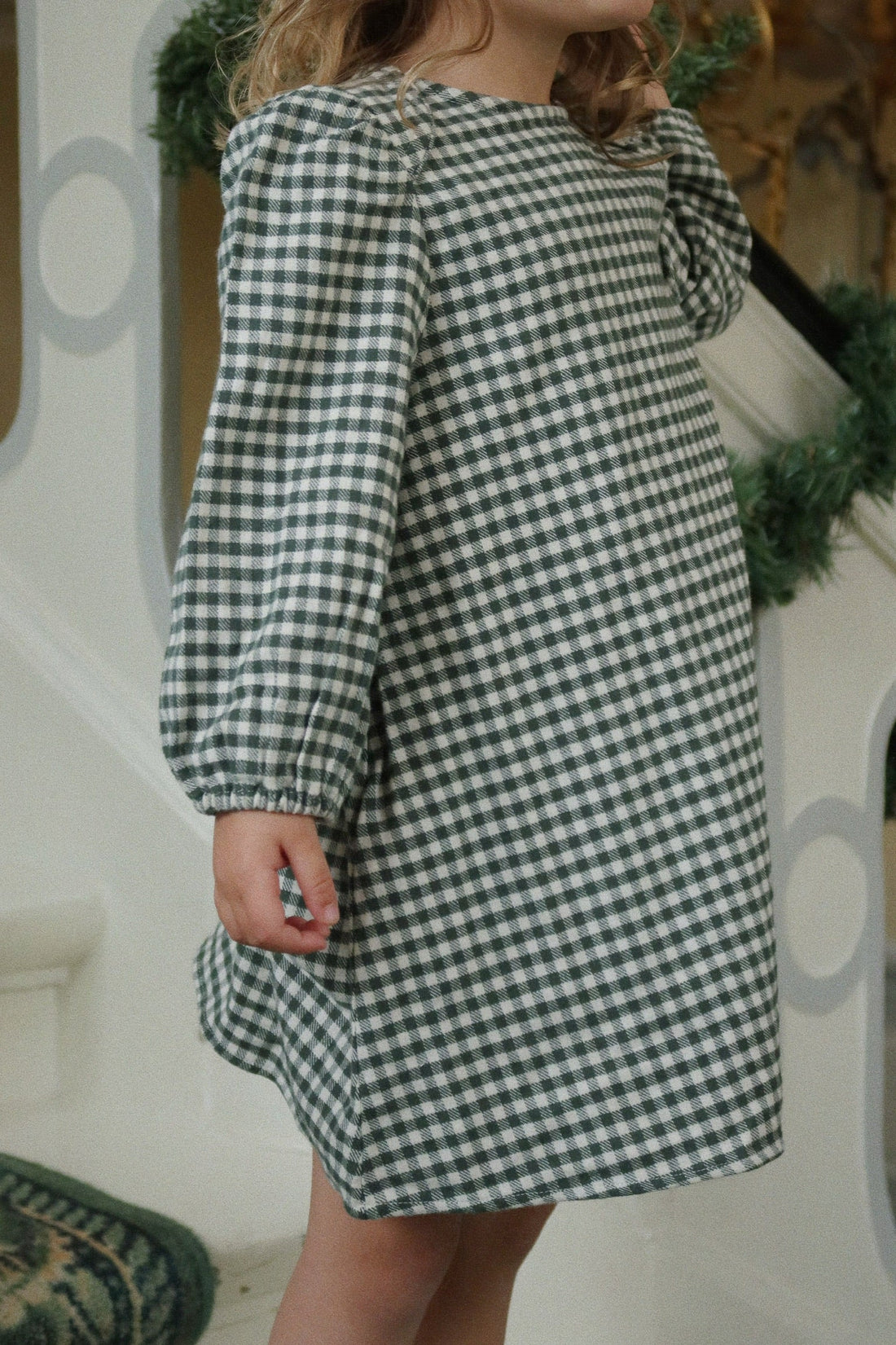 Konges Sløjd Foret Dress GOTS - Green Check