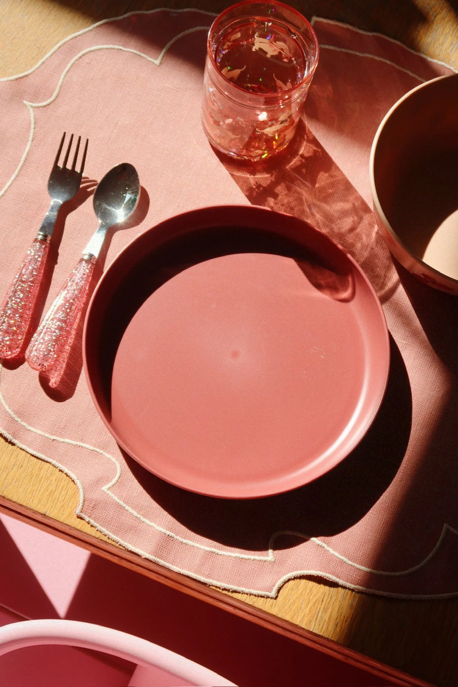 Konges Sløjd 2 Pack Glitter Cups - Woof Letter Rose