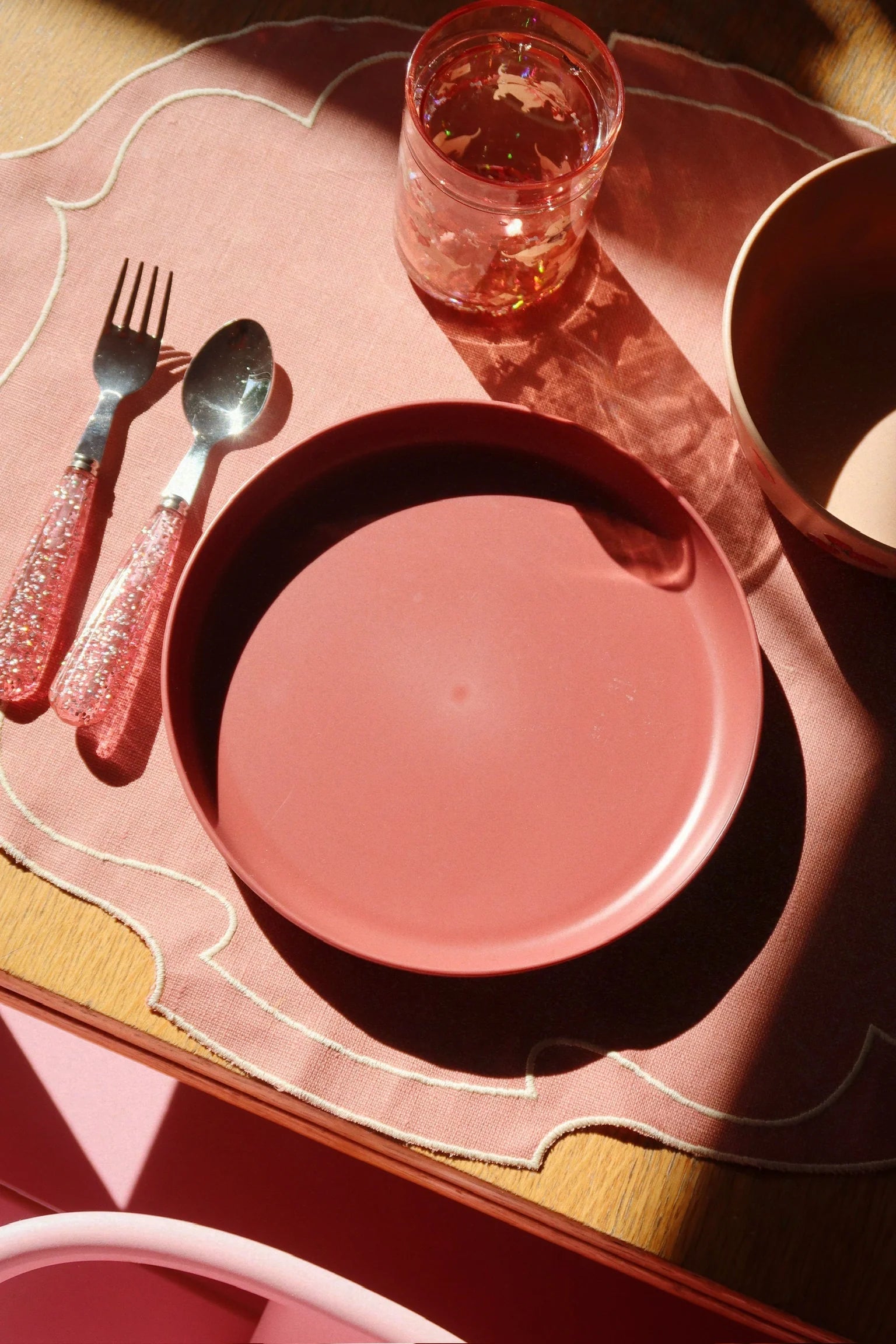 Konges Sløjd 2 Pack Glitter Cups - Woof Letter Rose