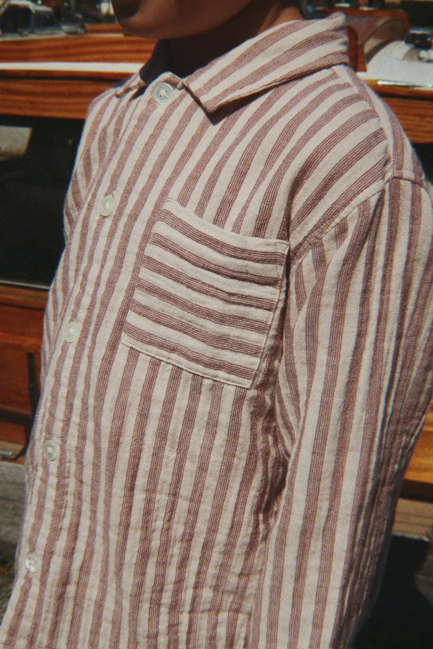 Konges Sløjd Ely Shirt GOTS - Red Stripe