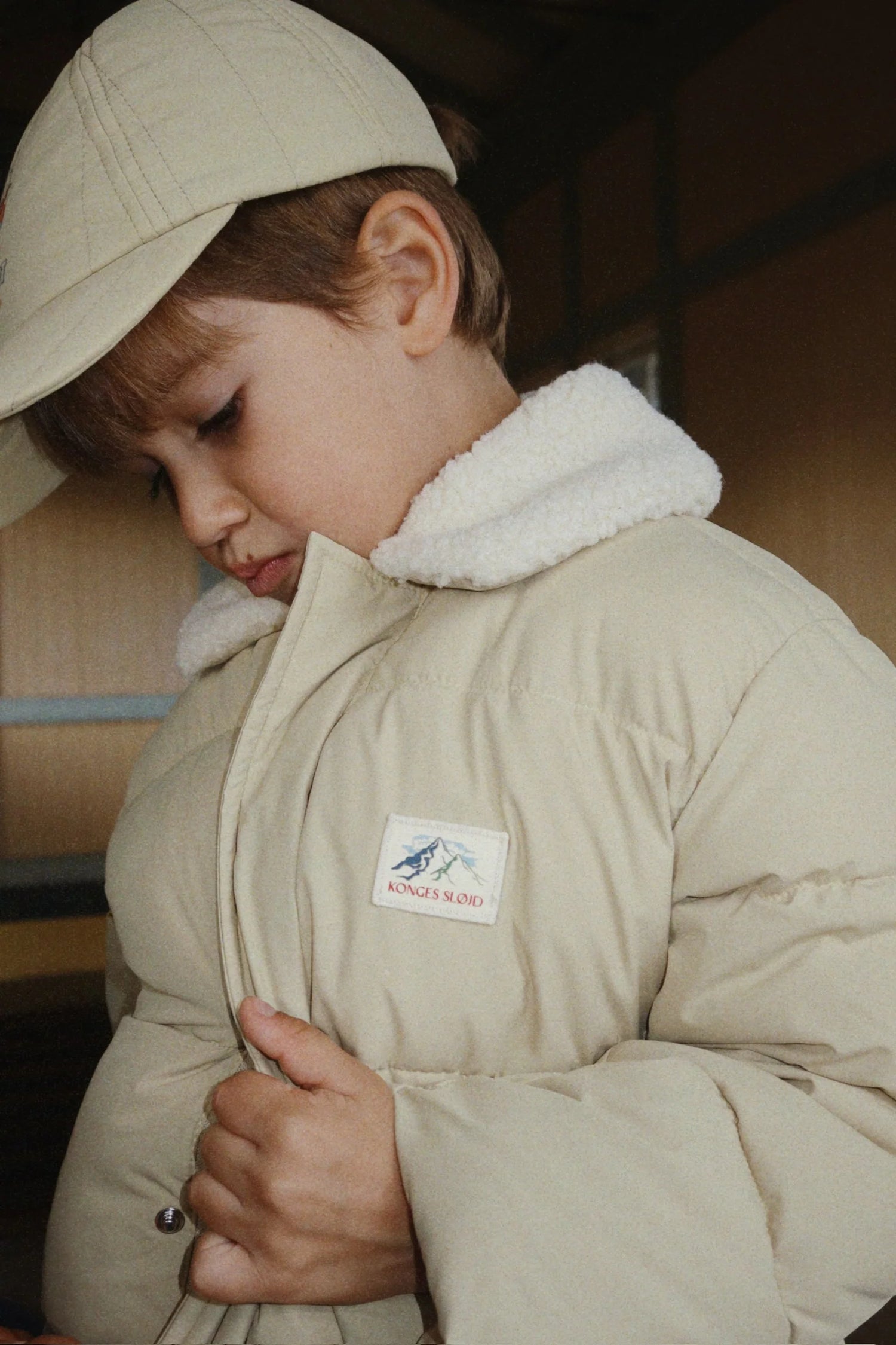 Konges Sløjd Alpi Collar Jacket Grs - Pale Olive Green