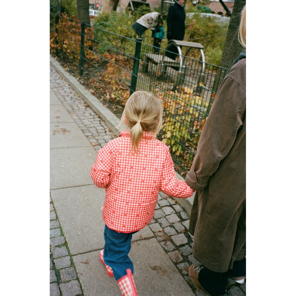 Flöss Molly Padded Jacket - Red Berry Gingham