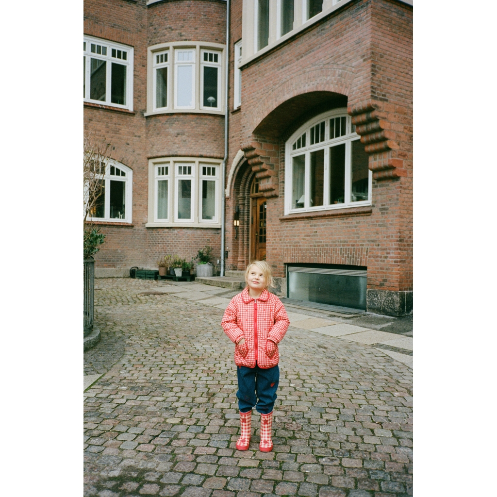 Flöss Molly Padded Jacket - Red Berry Gingham