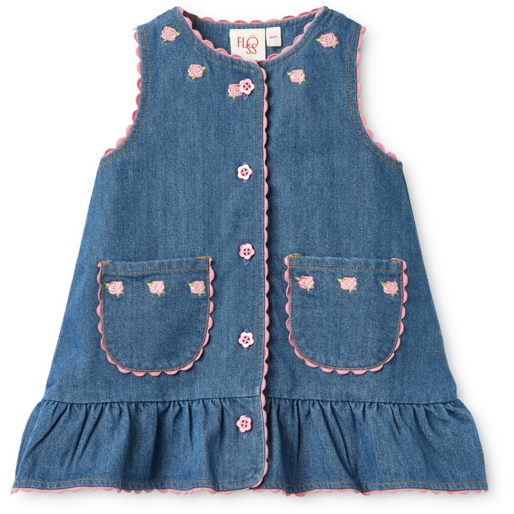 Flöss Monique Dress - Mid Blue