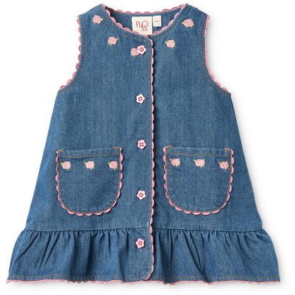 Flöss Monique Dress - Mid Blue