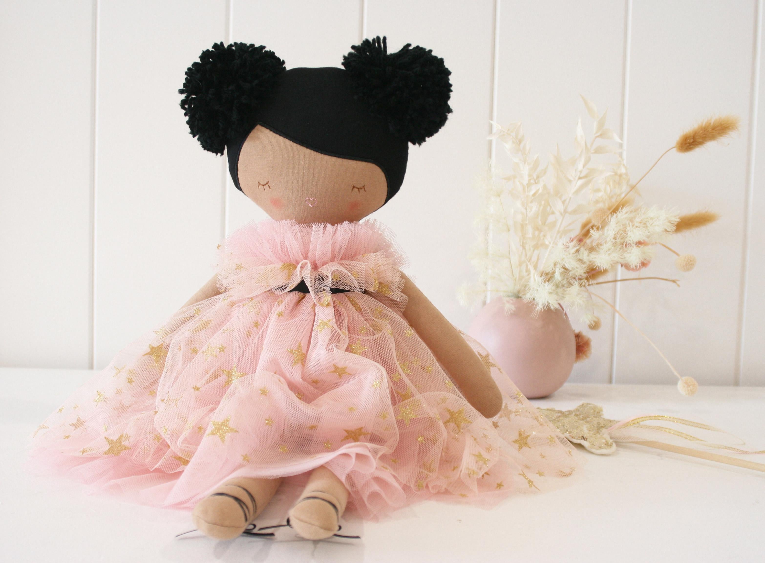 Alimrose Halle Ballerina Doll - Light Brown &amp; Ebony