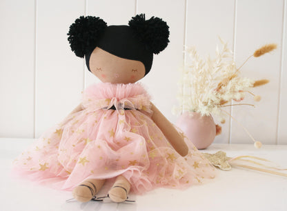 Alimrose Halle Ballerina Doll - Light Brown &amp; Ebony