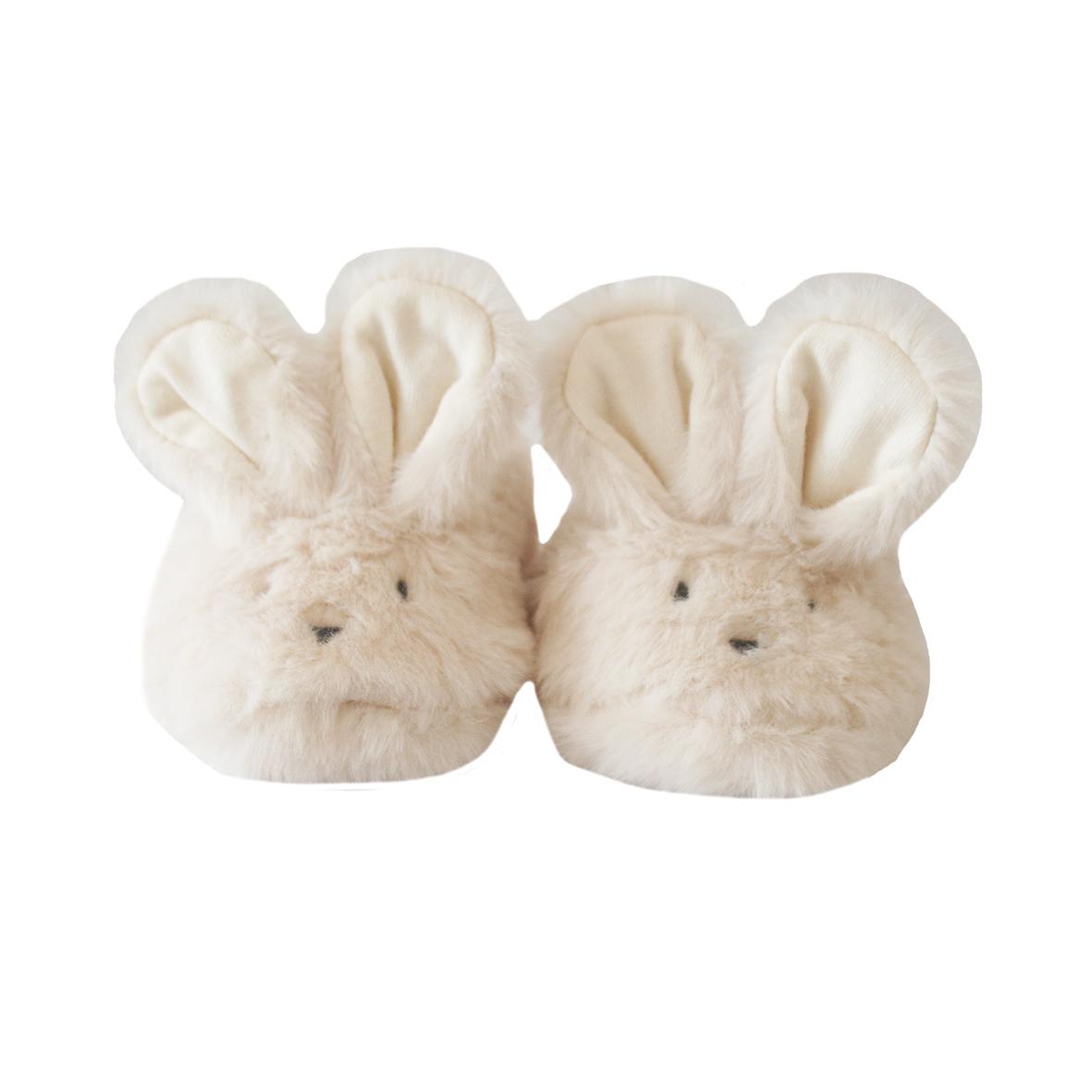 Alimrose Luxe Bunny Booties - Ivory