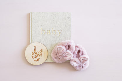 Alimrose Luxe Bunny Booties - Petal