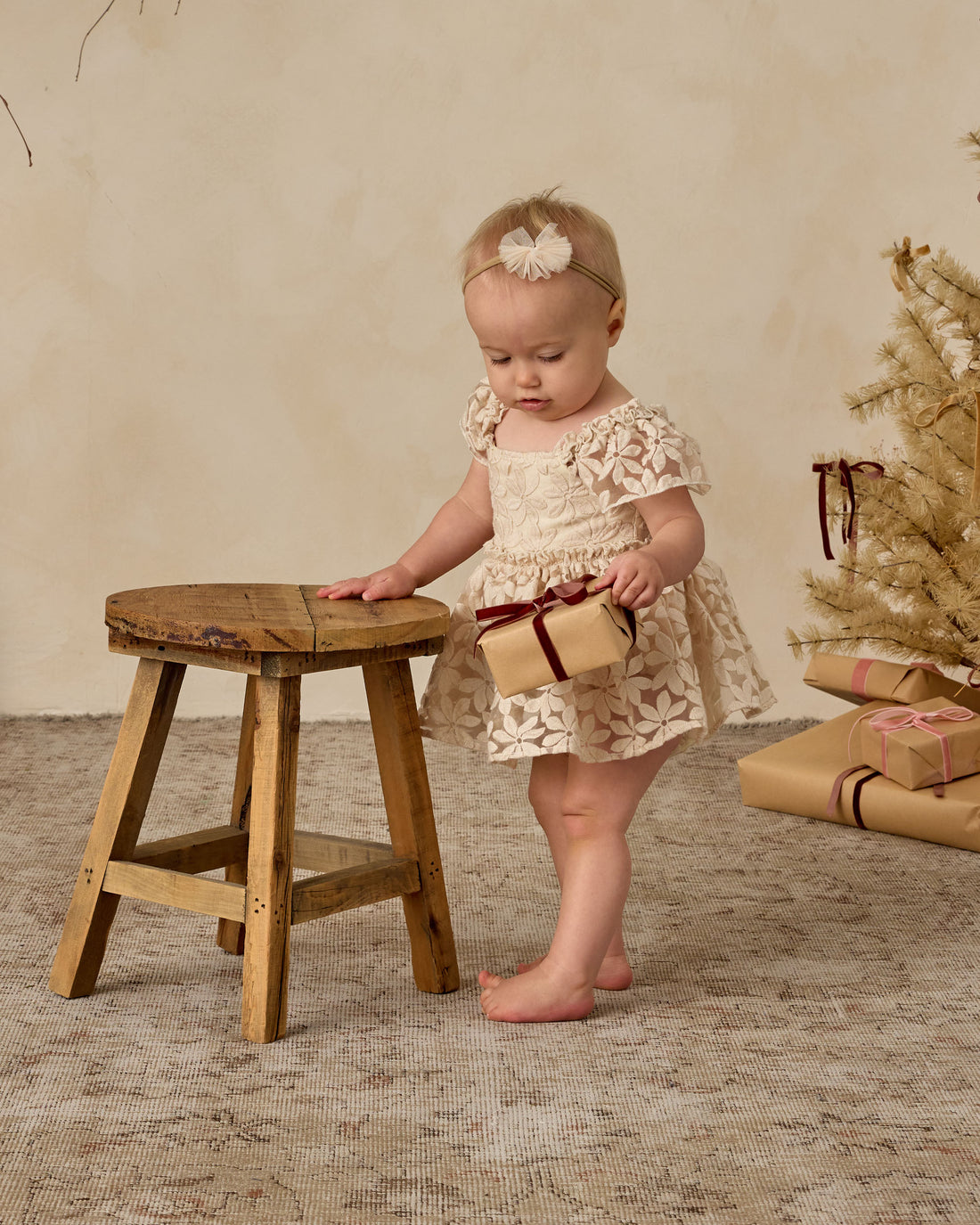 Noralee Margot Romper - Embroidered Daisy