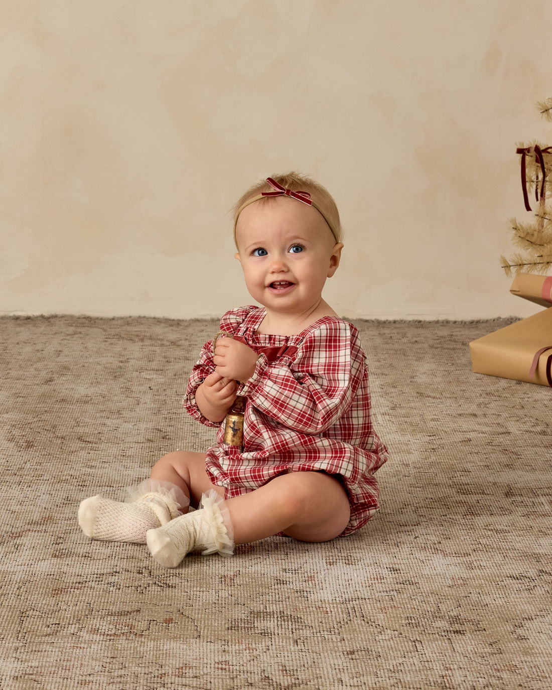Noralee Baby Bow Headbands - Ruby, Pine