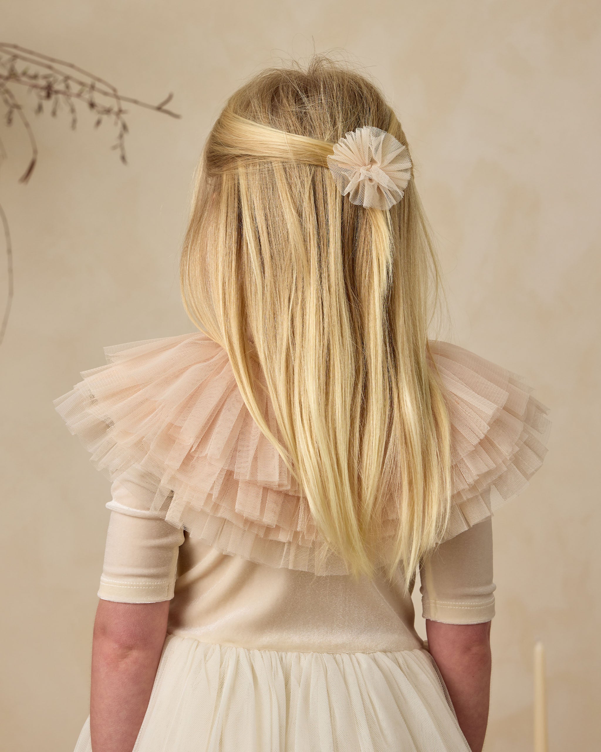 Noralee Ruffle Tulle Collar - Antique