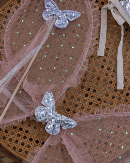 Noralee Wings - Rose Embroidered Daisy