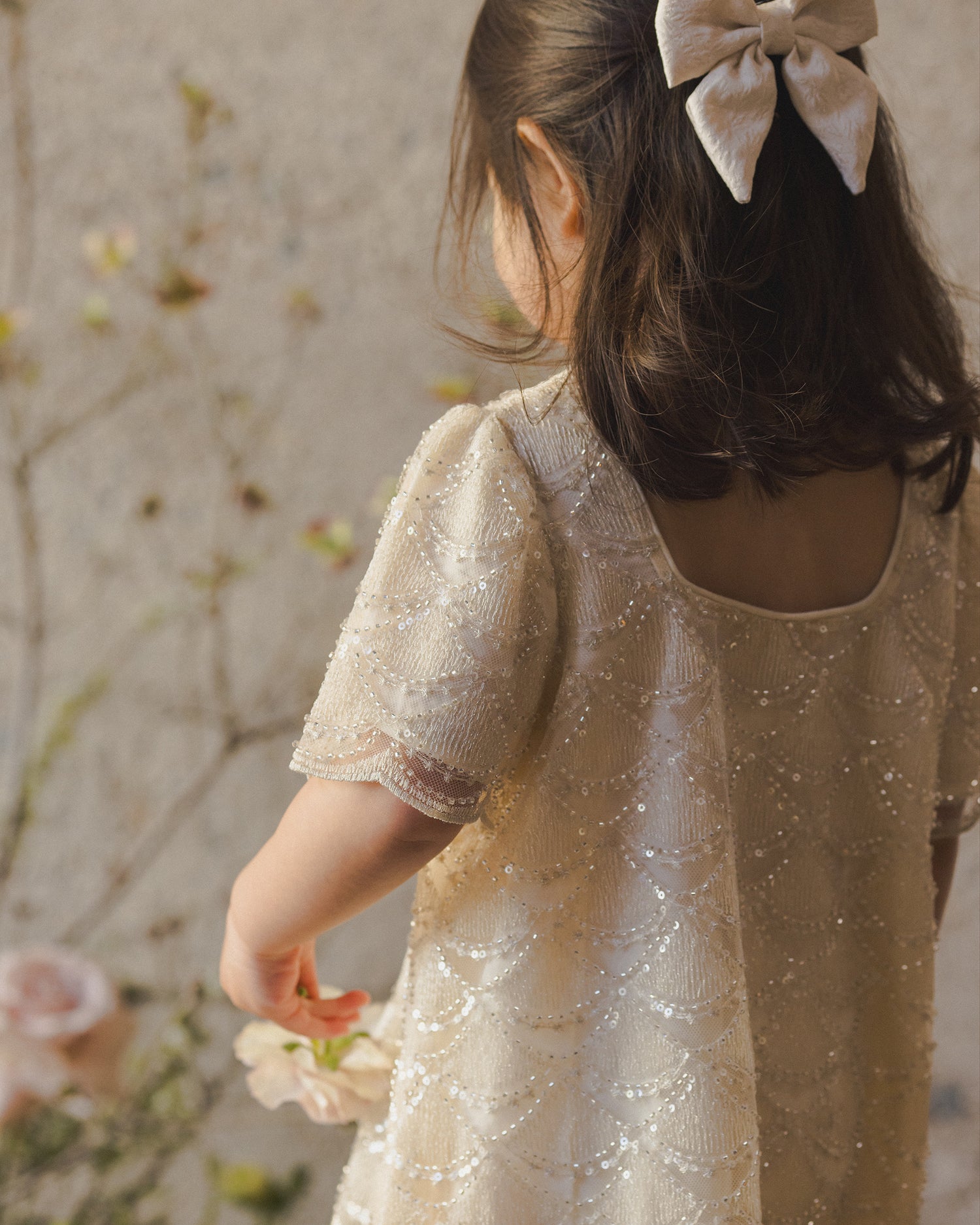 Noralee Daisy Dress - Silver Metallic