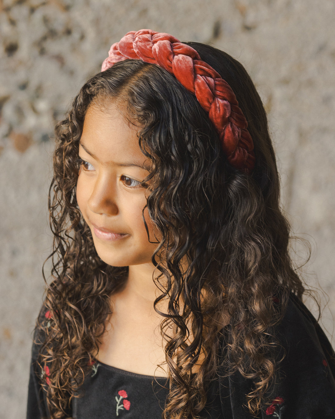 Noralee Braided Headband - Ruby