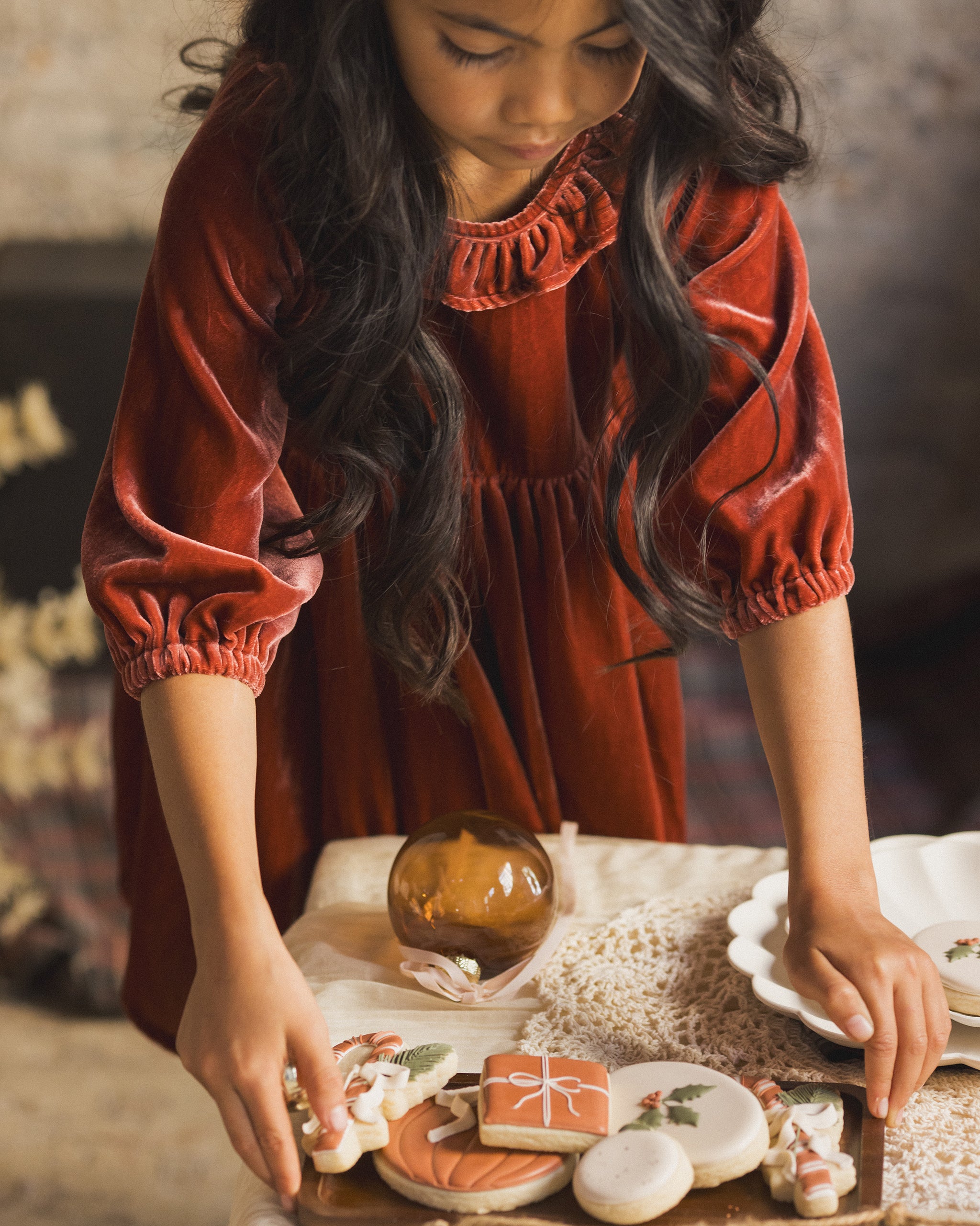 Noralee Adeline Dress - Ruby