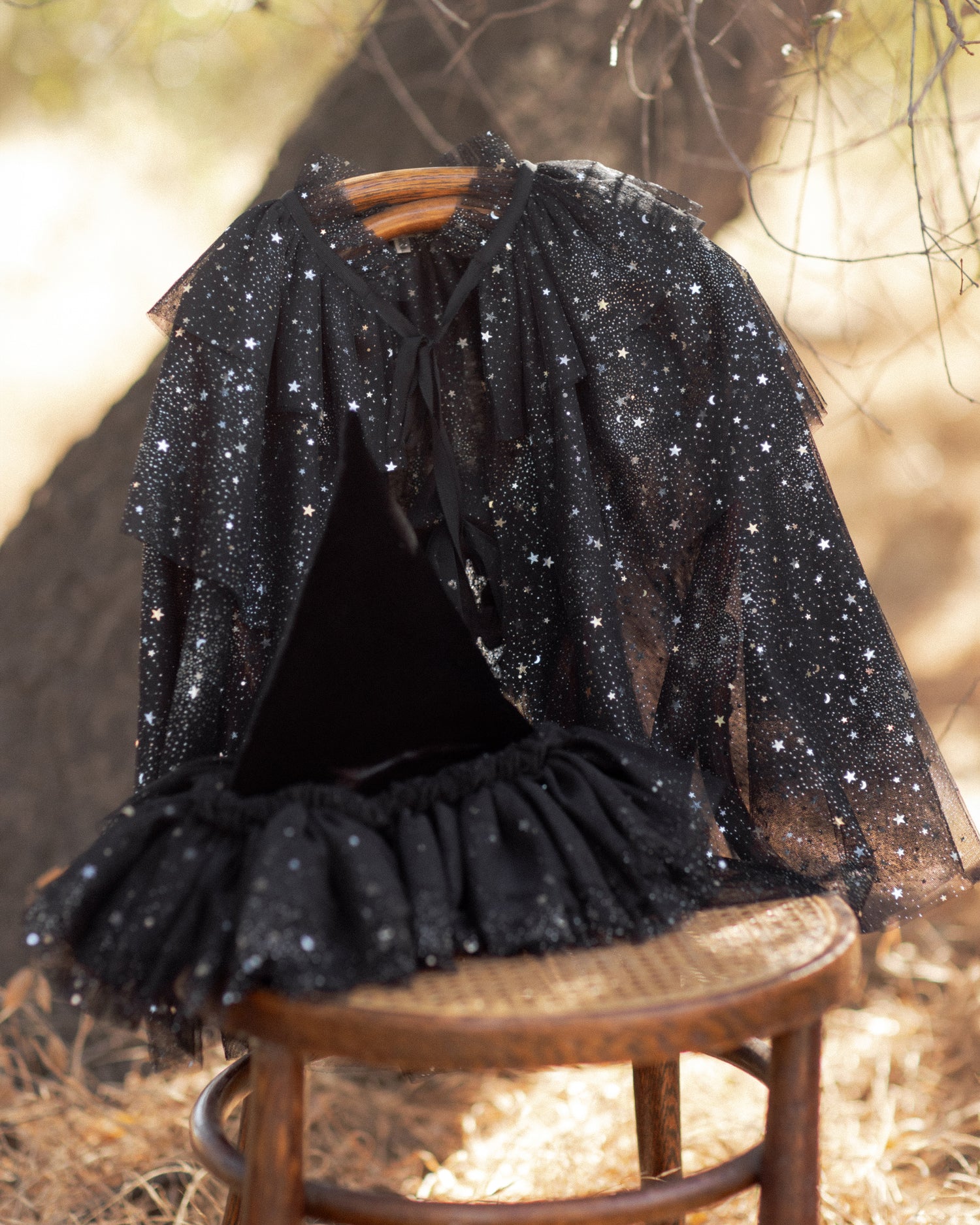 Noralee Tulle Cape - Black