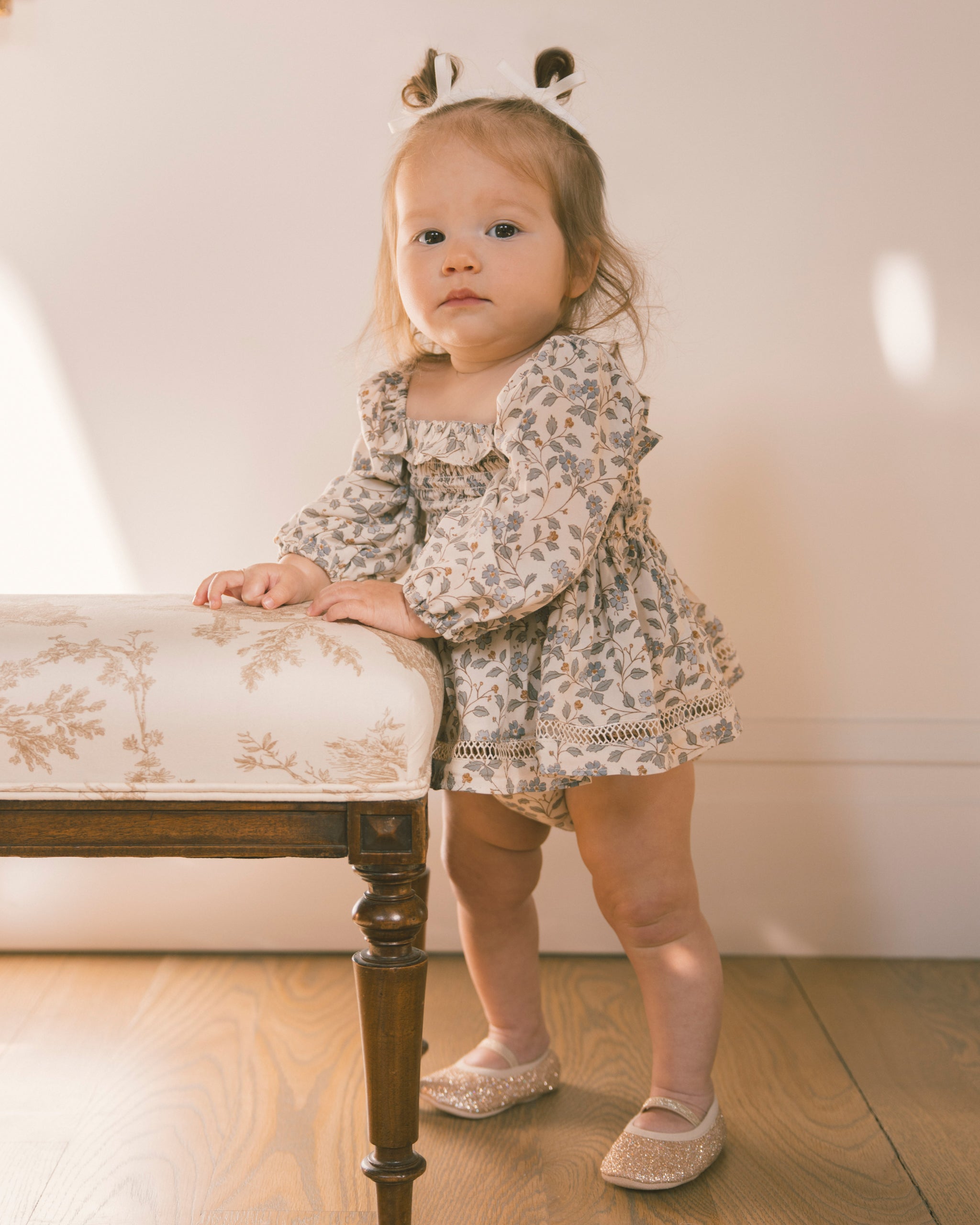 Noralee Elodie Romper - Blue Garden