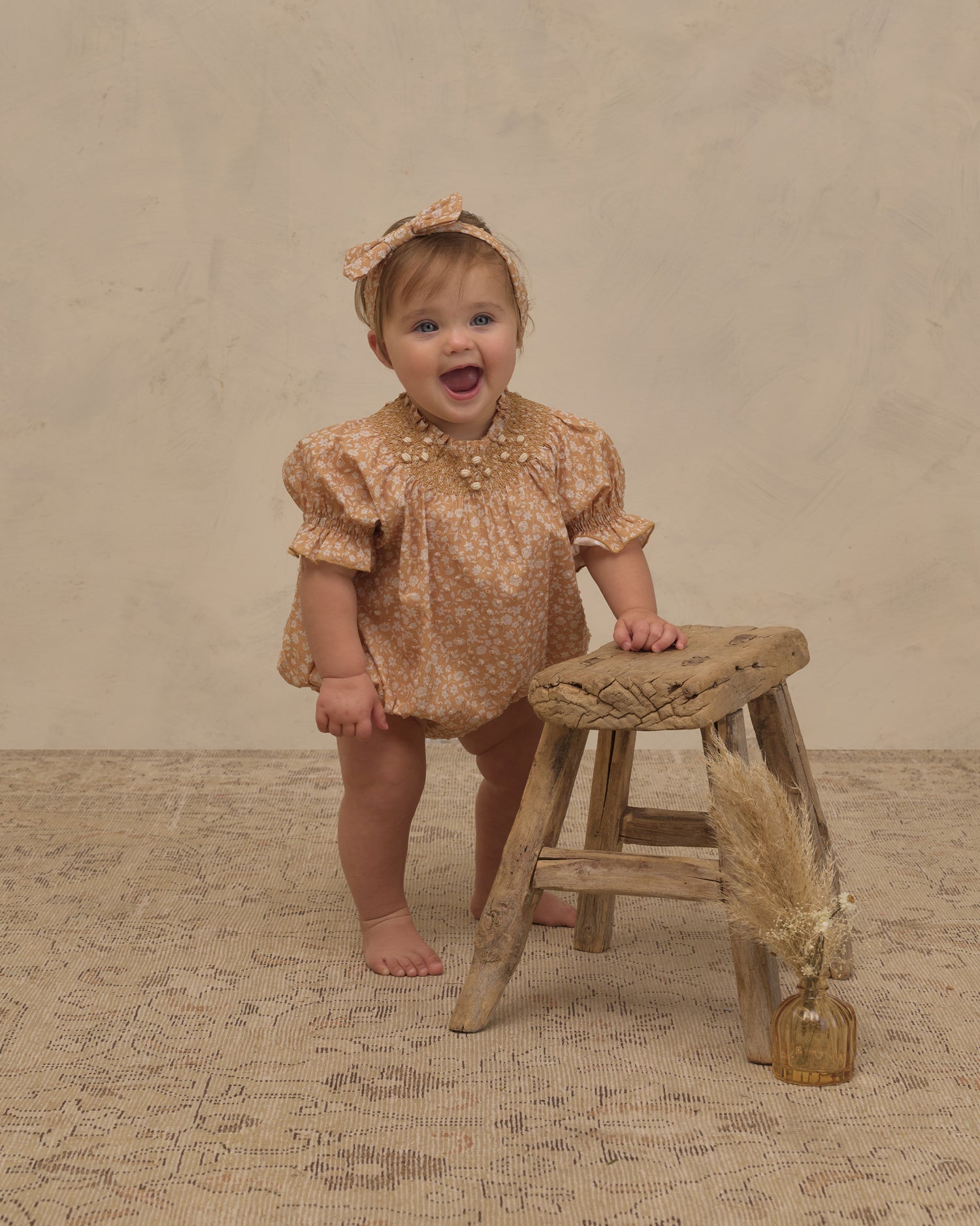 Noralee Maddie Romper - Golden Meadow