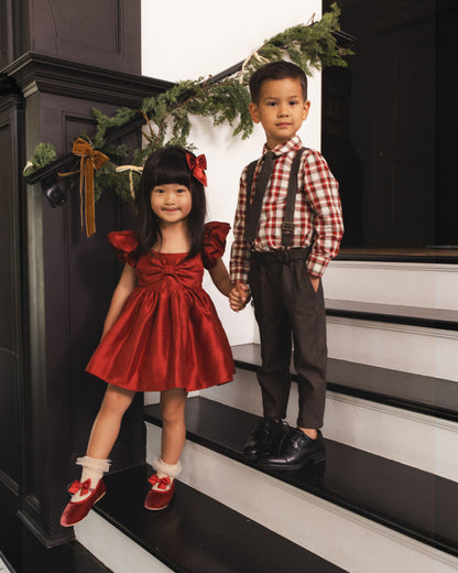 Noralee Madeline Dress - Ruby