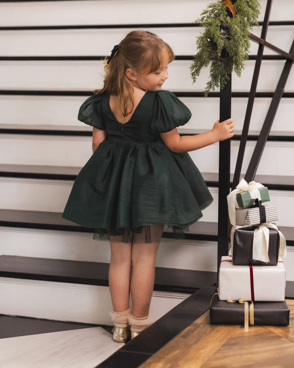 Noralee Sofia Dress - Green Shimmer