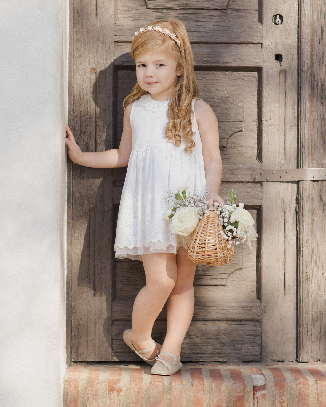 Noralee Floral Headband - Blush