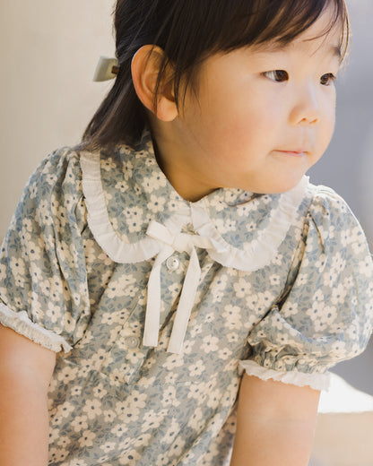 Noralee Sara Dress - Aqua Ditsy