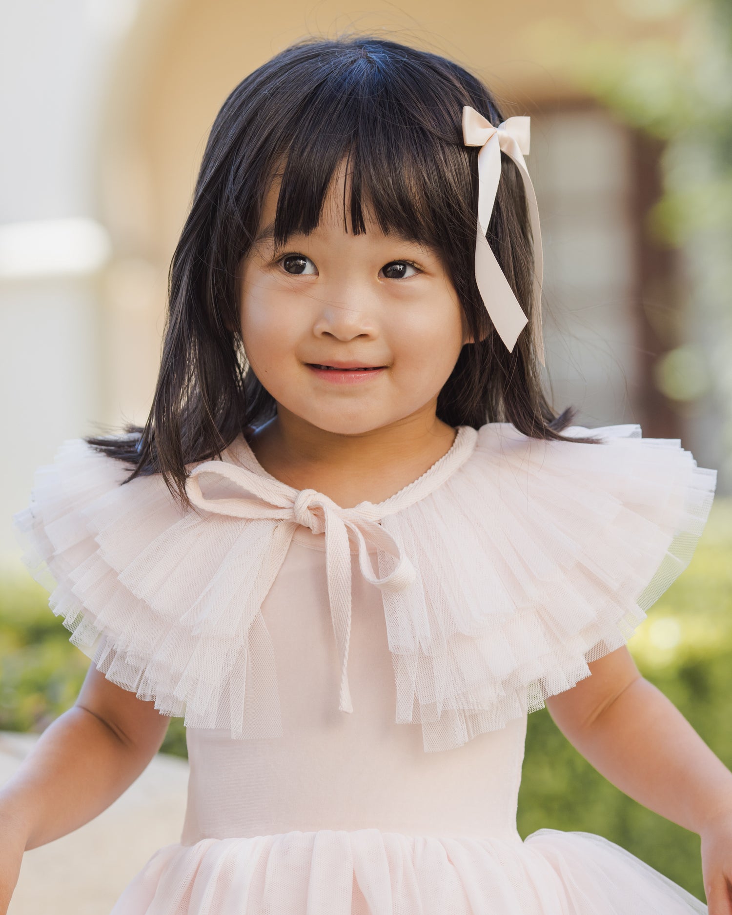 Noralee Ruffle Tulle Collar - Blush