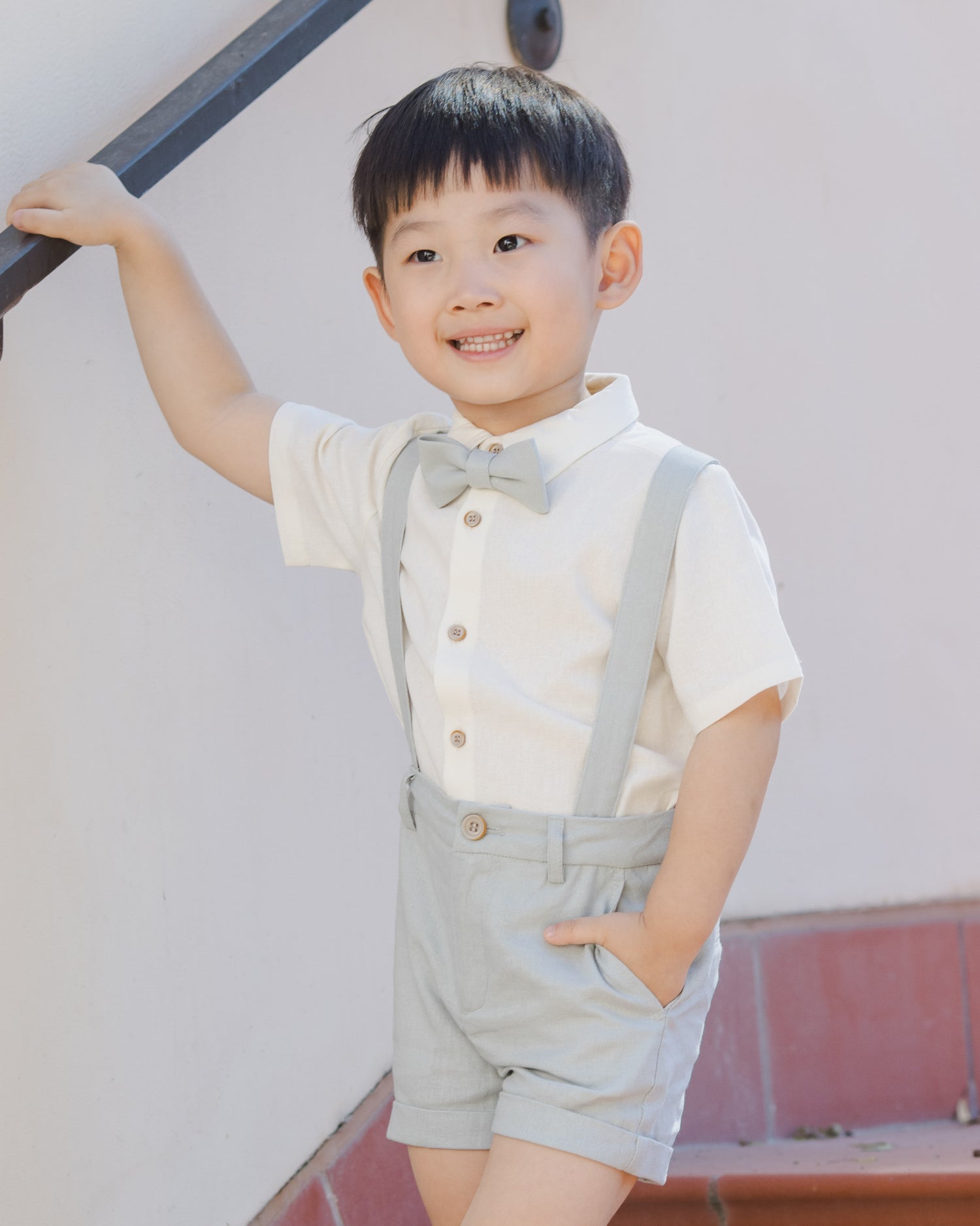 Noralee Bow Tie - Heathered Mist