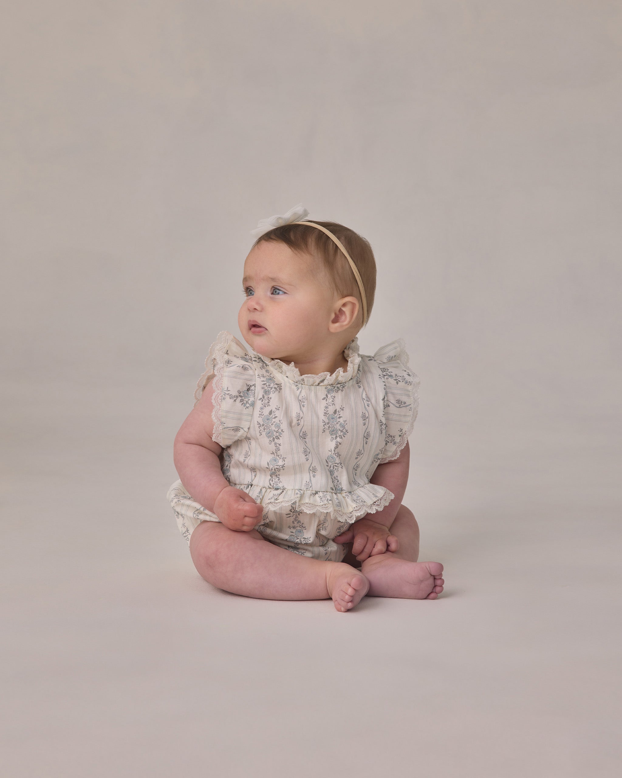 Noralee Alice Romper - French Floral Stripe