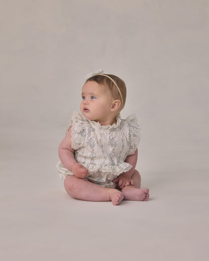Noralee Alice Romper - French Floral Stripe