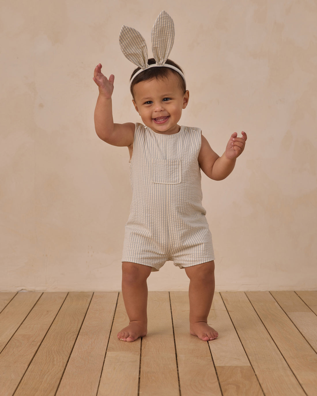 Noralee Georgie Romper - Sky Stripe