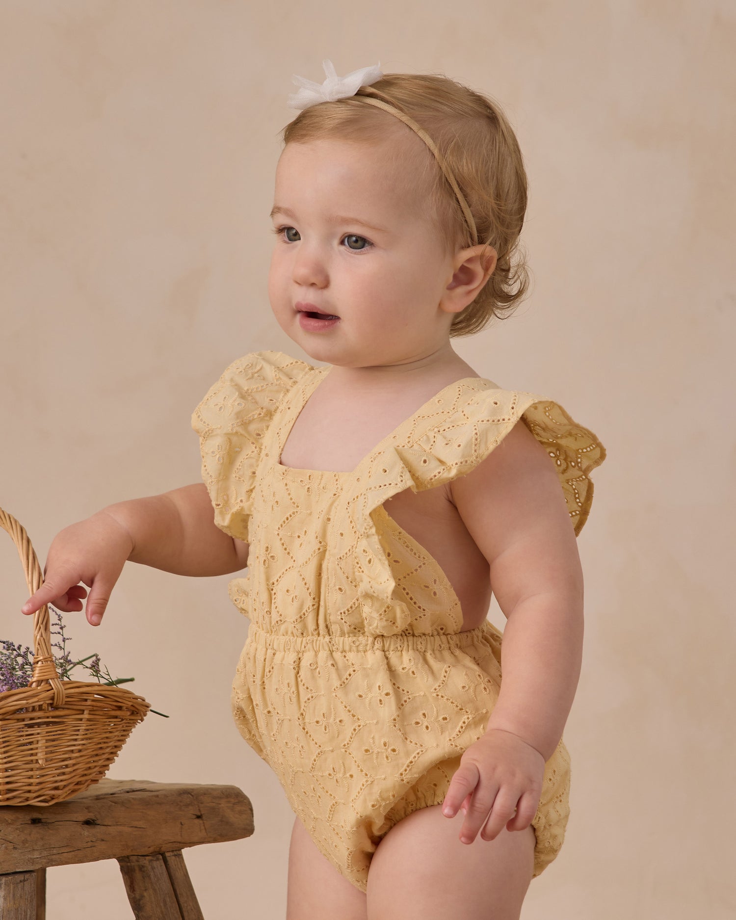 Noralee Lucy Romper - Lemon