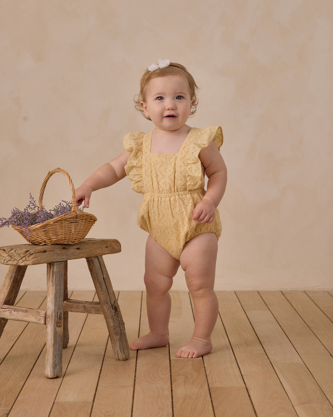Noralee Lucy Romper - Lemon