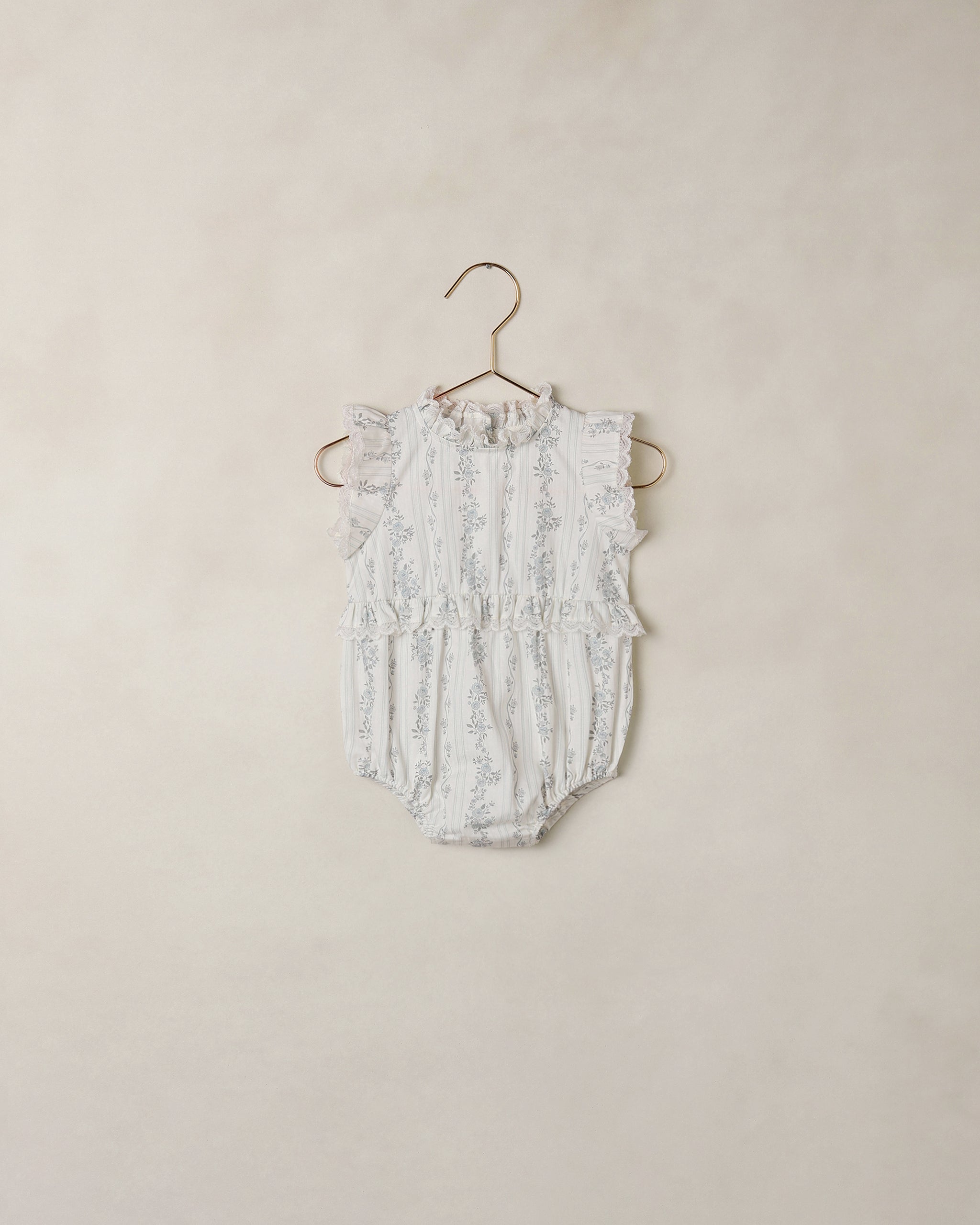 Noralee Alice Romper - French Floral Stripe