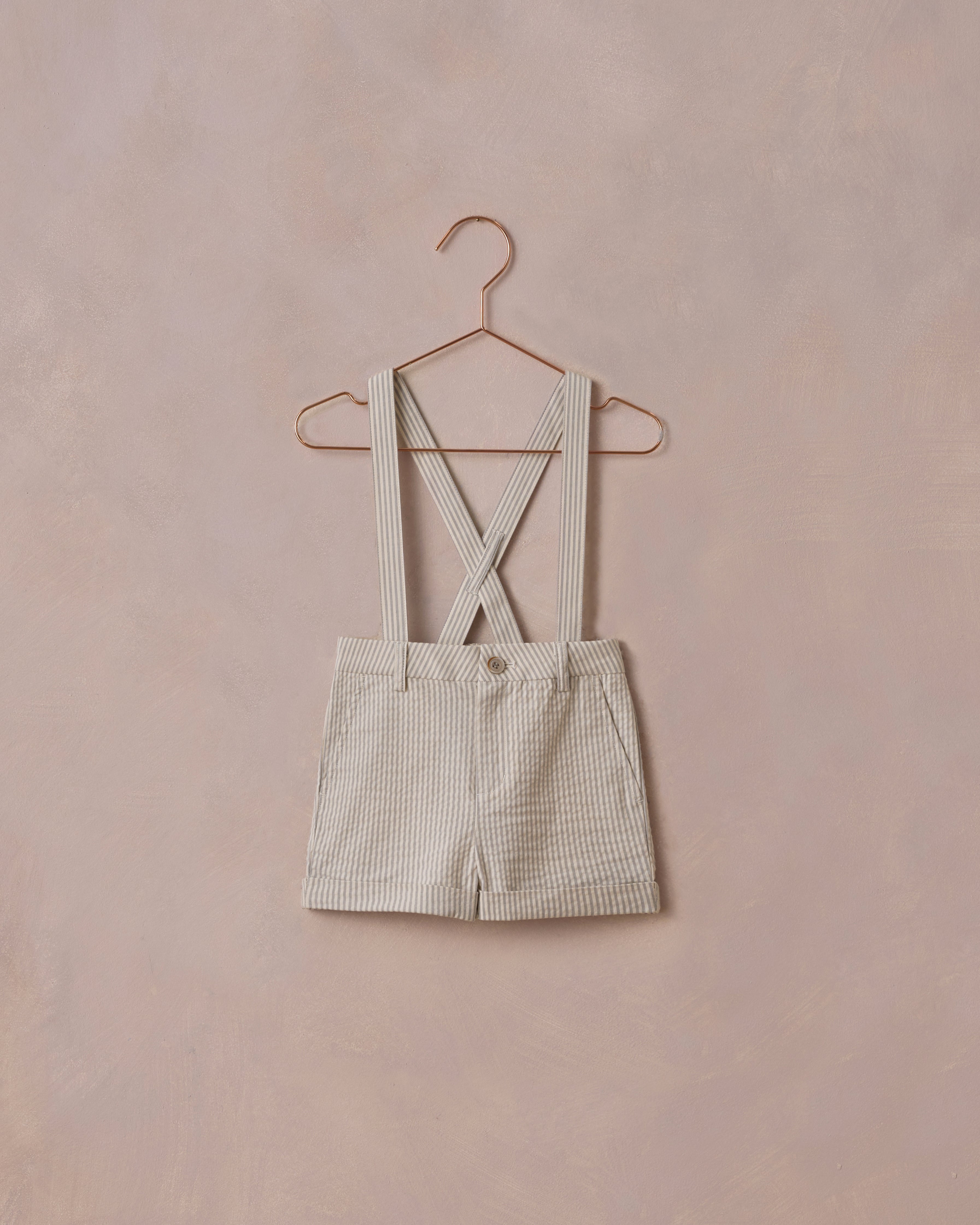 Noralee Suspender Short - Sage Stripe
