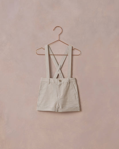 Noralee Suspender Short - Sage Stripe