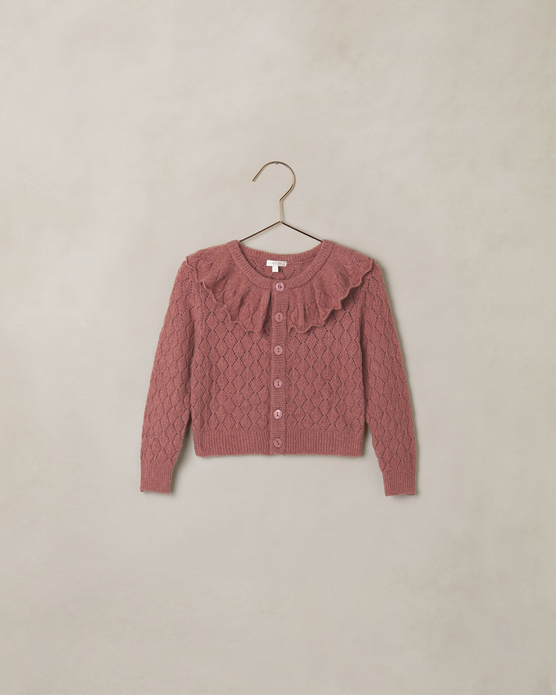 Noralee Ruffle Cardigan Sweater - Spice